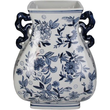 JK Home Décor - Βάζο Chinoiserie Κεραμικό 24.5x21.5x30cm