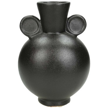 JΚ Home Décor - Βάζο Μαύρο 23x14x16cm