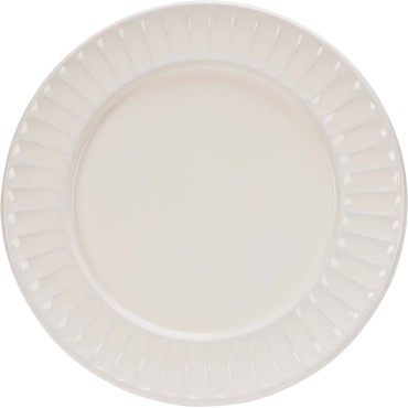 JK Home Décor - Πιατέλα από Μέταλλο Λευκό 44cm