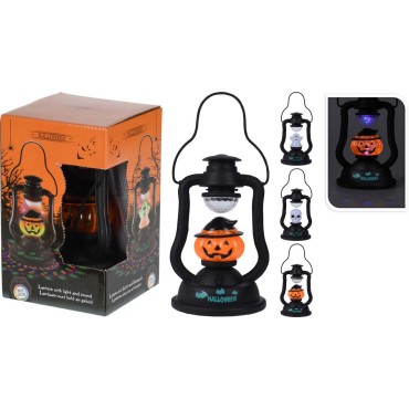 JK Home Décor - Φανάρι LED & Ήχω Halloween 20cm 3Σχδ