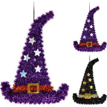 JK Home Décor - Καπέλο Μάγισσας Tinsel 40x29cm 2Σχδ