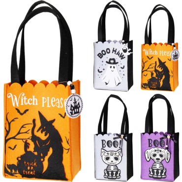 JK Home Décor - Τσάντα Halloween από Τσόχα 22cm 4Σχδ