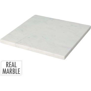 JK Home Décor - Βάση από Μάρμαρο Λευκό 25x25cm