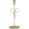 JK Home Décor - Κηροπήγιο με Φιόγκο από Μέταλλο Χρυσό 9x20cm