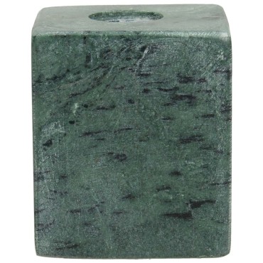 Candle Stick Marble Green 5x5x5.5cm
