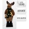 JK Home Décor - Τάρανδος LED & Μουσική από Ύφασμα 45x110cm