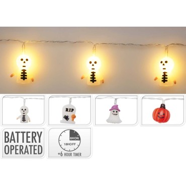 JK Home Décor - Λαμπάκια Halloween 10LED 165cm 4Σχδ