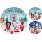 JK Home Décor - Πιατέλα Christmas από Πλαστικό 33cm 2Σχδ