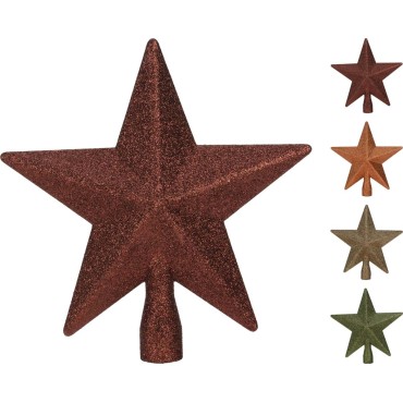 JΚ Home Décor - Κορυφή Δέντρου Glitter 19cm 4Σχδ