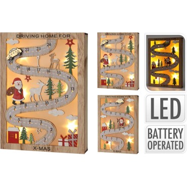 JΚ Home Décor - Ημερολόγιο Δρόμος LED 28cm