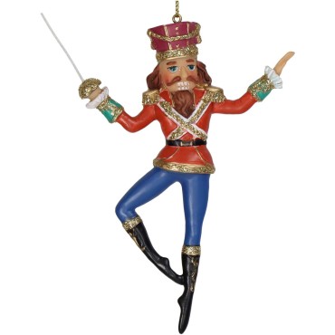 JΚ Home Décor - Στολίδι Στρατιώτης Fairy Tale Πολυρεζίν 12.7cm
