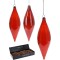 JK Home Décor - Στολίδι Δάκρυ Κόκκινο 6x21cm