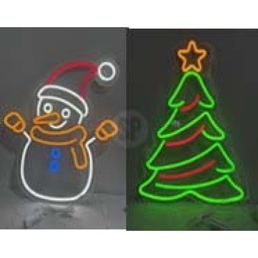 JK Home Décor - Φιγούρες ΝΕΟΝ LED 45x50cm 2Σχδ