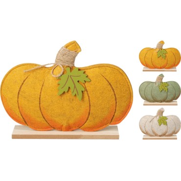 JK Home Décor - Κολοκύθα από Ύφασμα σε Βάση 24x18cm 3Σχδ