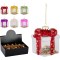 JK Home Décor - Στολίδι Δώρο από Γυαλί 8x9.5cm 6Σχδ