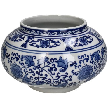 Planter Porcelain Blue 20x20x12cm