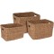 JK Home Décor - Καλάθι από Seagrass 31-37x23-29x20-27cm S/3