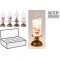 JK Home Décor - Νερόμπαλα Κηροπήγιο LED 6x16cm 4Σχδ