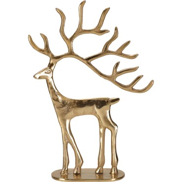 JK Home Décor - Reindeer Standing 31cm Gold
