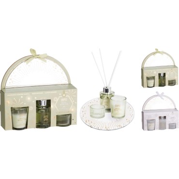 JK Home Décor - Σετ Δώρου Αρωματικό Χώρου & Κερί 60ml 2Σχδ S/5