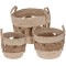 JΚ Home Décor - Καλάθι με Λαβές Cattail 37x32-25x24cm S/3