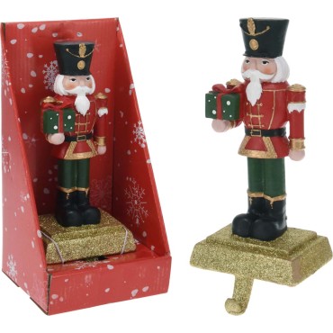 JK Home Décor - Stocking Holder Nutcracker 25cm