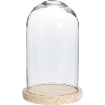 JK Home Décor - Bell with Natural Base 14x28cm