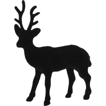 JK Home Décor - Reindeer Hanger 17cm Black