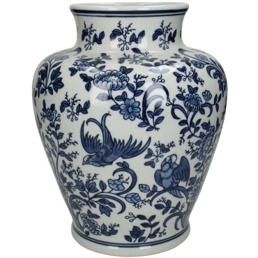 JΚ Home Décor - Βάζο Μπλε 28x21x21cm