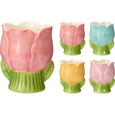 JΚ Home Decor - Γλάστρα 9.5x11cm 4Ass