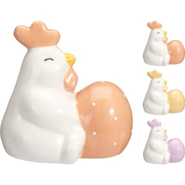 JΚ Home Decor - Κότα Δολομίτη 9x6x9cm 3Ass