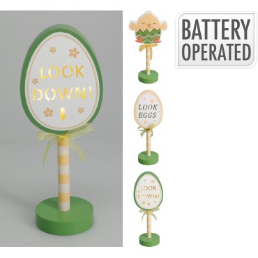 JΚ Home Decor - Διακοσμητικό Αυγό και Κότα 14x28cm 3Ass