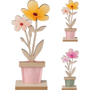 JΚ Home Decor - Λουλούδι σε Γλάστρα 20cm 2Ass 