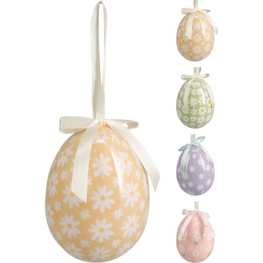 JΚ Home Decor - Κρεμαστό Αυγό 4x6cm 4Ass