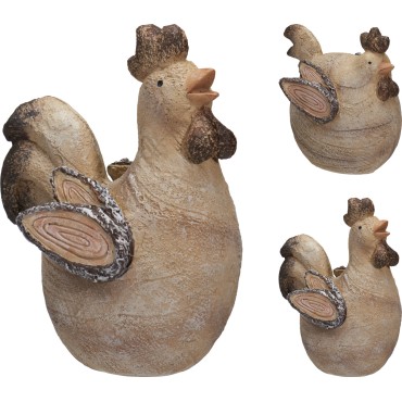 JΚ Home Decor - Κότα Πολυστόουν 12.5x15cm 2Ass