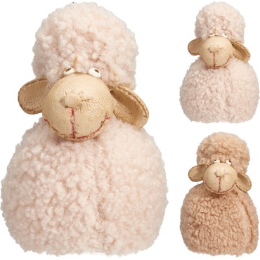 JΚ Home Decor - Πρόβατο Λούτρινο 9x11cm 2Ass