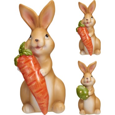 JΚ Home Decor - Λαγός Όρθιος Πασχαλινός 7x13cm 2Ass