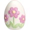 JΚ Home Decor - Πασχαλινό Αυγό με Μωβ Λουλούδια 10x13cm