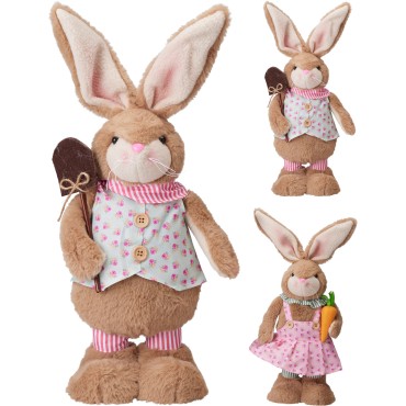 JΚ Home Decor - Πασχαλινό Λαγουδάκι 33cm 2Ass