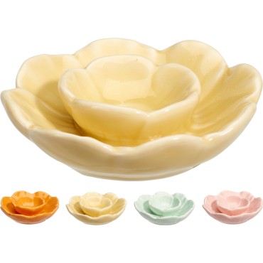 JΚ Home Decor - Αυγοθήκη Λουλούδι 9x2.5cm 4Ass 