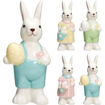 JΚ Home Decor - Λαγός Όρθιος Μικρός 13cm 4Ass