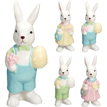 JΚ Home Decor - Λαγός Όρθιος Μεσαίος 18cm