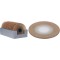 JK Home Décor - Πιατέλα Γυάλινη Χρυσή με Glitter 15cm