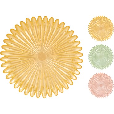 JΚ Home Decor - Πιάτο Γυάλινο 21cm 3Ass