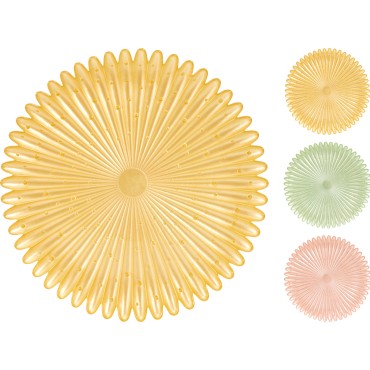 JΚ Home Decor - Πιάτο Γυάλινο 28cm 3Ass