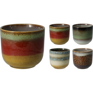 JΚ Home Decor - Γλάστρα Πορσελάνη 12cm 4Ass