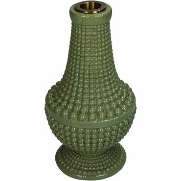 JΚ Home Décor - Κηροπήγιο Πολυρεζίν Πράσινο 10.8x10.8x19.3cm