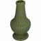 JΚ Home Décor - Κηροπήγιο Πολυρεζίν Πράσινο 10.8x10.8x19.3cm