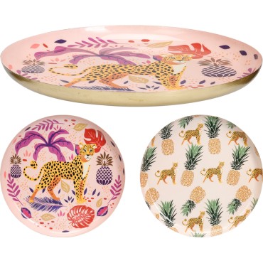 JΚ Home Decor - Πιάτο με Στάμπα 28cm 3Ass