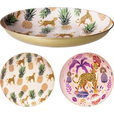 JΚ Home Decor - Πιάτο με Στάμπα 39cm 3Ass